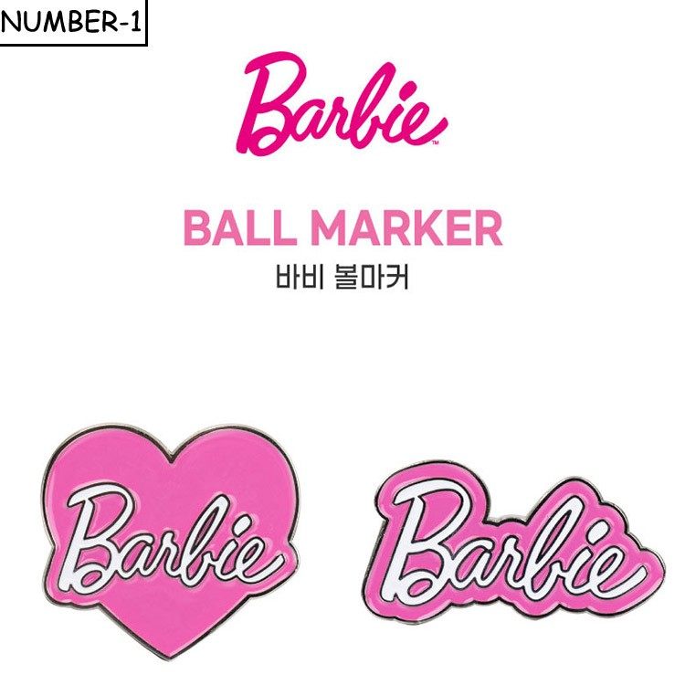 韩国代购BARBIE GOLF高尔夫配饰23年男女ins时尚球标记帽夹MARKER