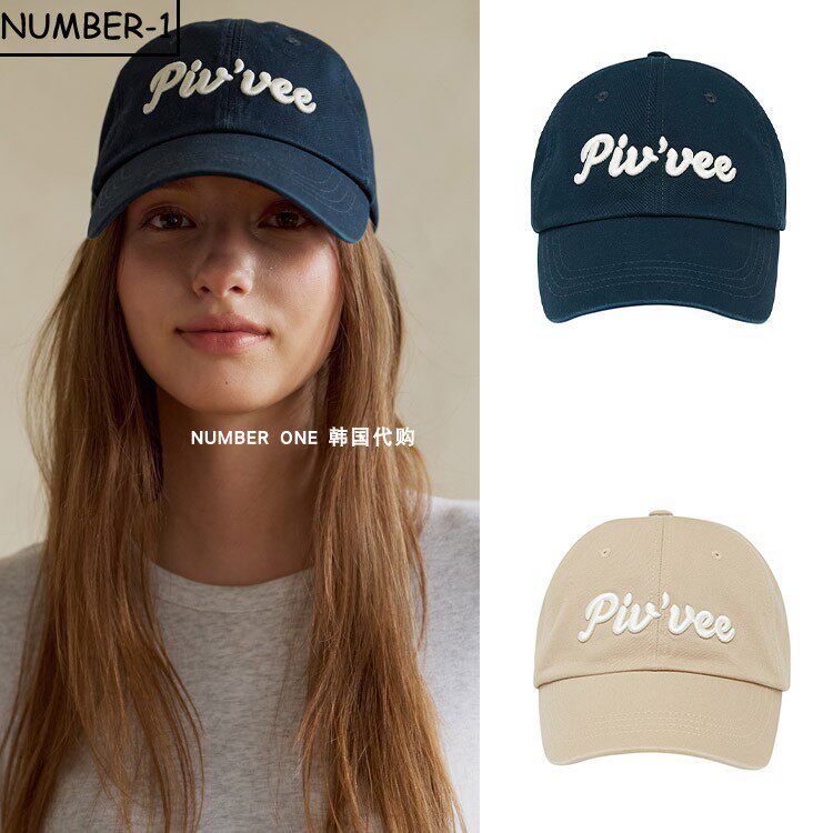 韩国代购pivvee高尔夫球帽25年女款四季防晒遮阳户外运动棒球帽