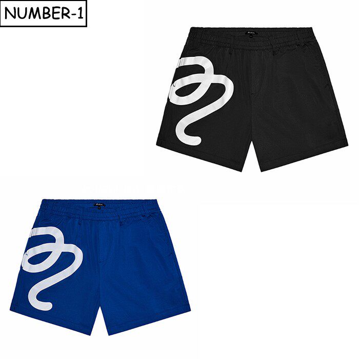 韩国代购malbon高尔夫球服25年男春纯色徽标图案拉链口袋运动短裤