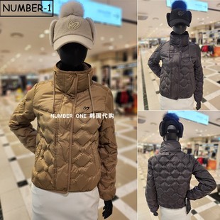 徽标高领保暖鹅绒上衣 bunny高尔夫球服25年女冬季 韩国代购 master