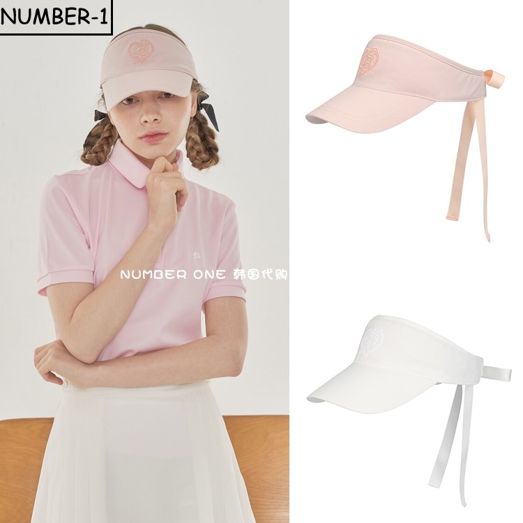 韩国代购PLAYBOO高尔夫球帽24年女款四季防晒遮阳户外运动无顶帽