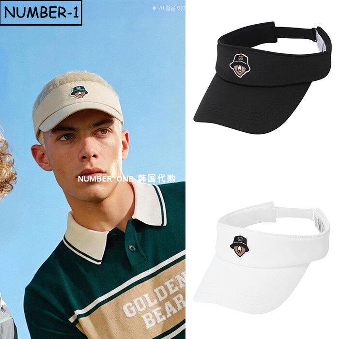 韩国代购golden bear高尔夫球帽26年男春夏徽标遮阳帽防晒空顶帽