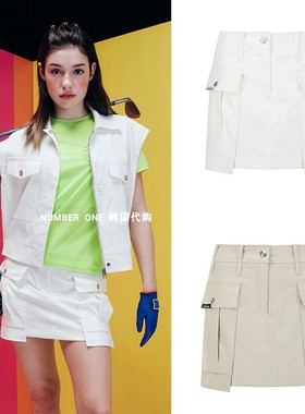 韩国代购CRAIG&KARL高尔夫球服25年女款秋冬时尚口袋运动工装裙裤