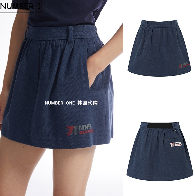韩国代购MONDAY FLOW高尔夫球服26年女夏季纯色轻质百搭运动短裙