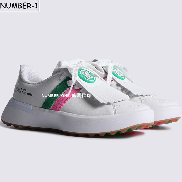 韩国代购GFORE高尔夫球鞋26年女款四季舒适百搭运动流苏球鞋