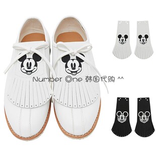 韩国代购PIVVEE高尔夫配件22年夏女鞋子流苏意大利湿蓝皮golf运动