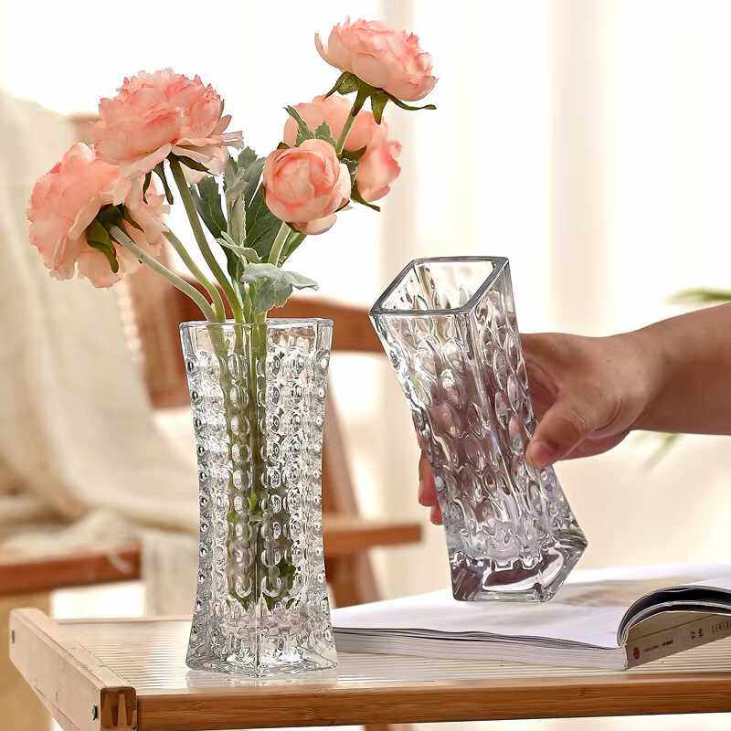 欧式简约玻璃花瓶透明水养鲜花玫瑰百合插花客厅餐桌装饰品摆件,鲜花速递/花卉仿真/绿植园艺,花瓶,淘宝优惠券,粉丝福利购,淘宝优惠卷