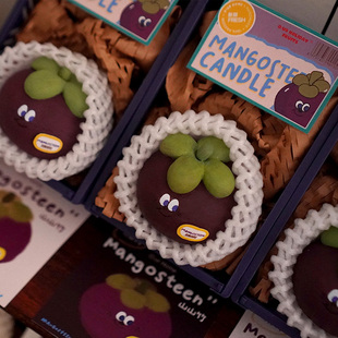 O:urHome假日便利店/山竹水果香薰蜡烛礼盒可爱卧室小众生日礼物