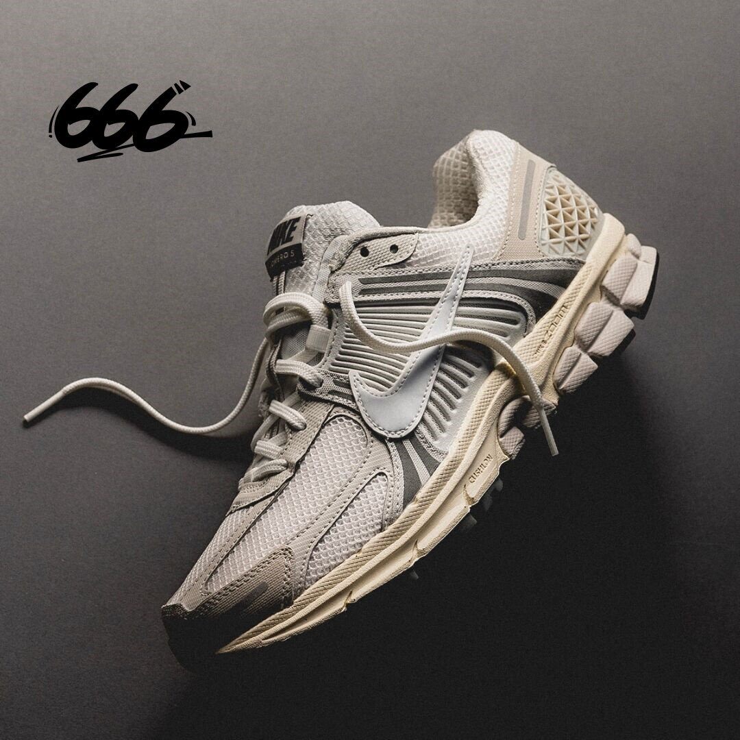 Nike/耐克 Zoom Vomero 5 灰黄舒适缓震透气潮流跑鞋FJ7694-020