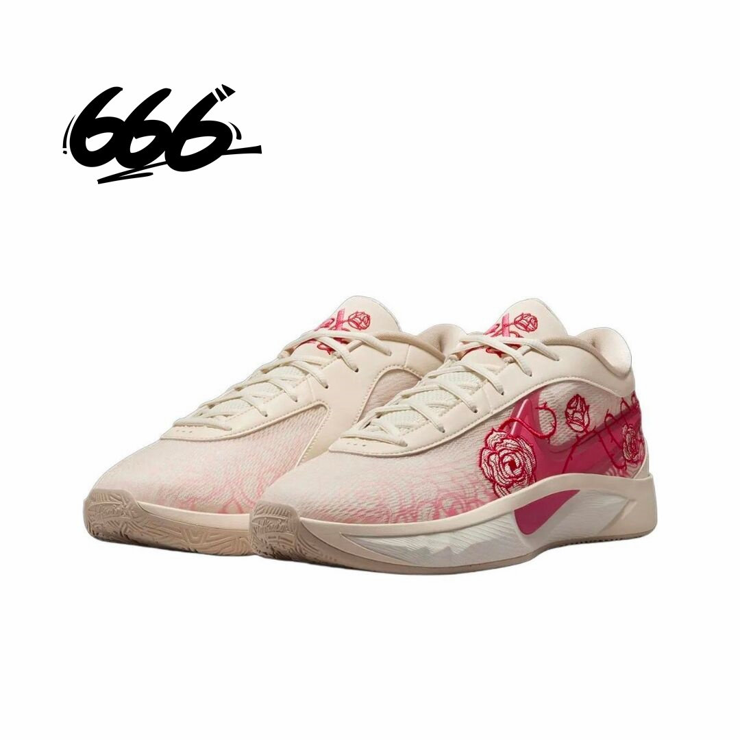 Nike Giannis Freak 6 男款粉红色防滑耐磨低帮篮球鞋 FV1294-100