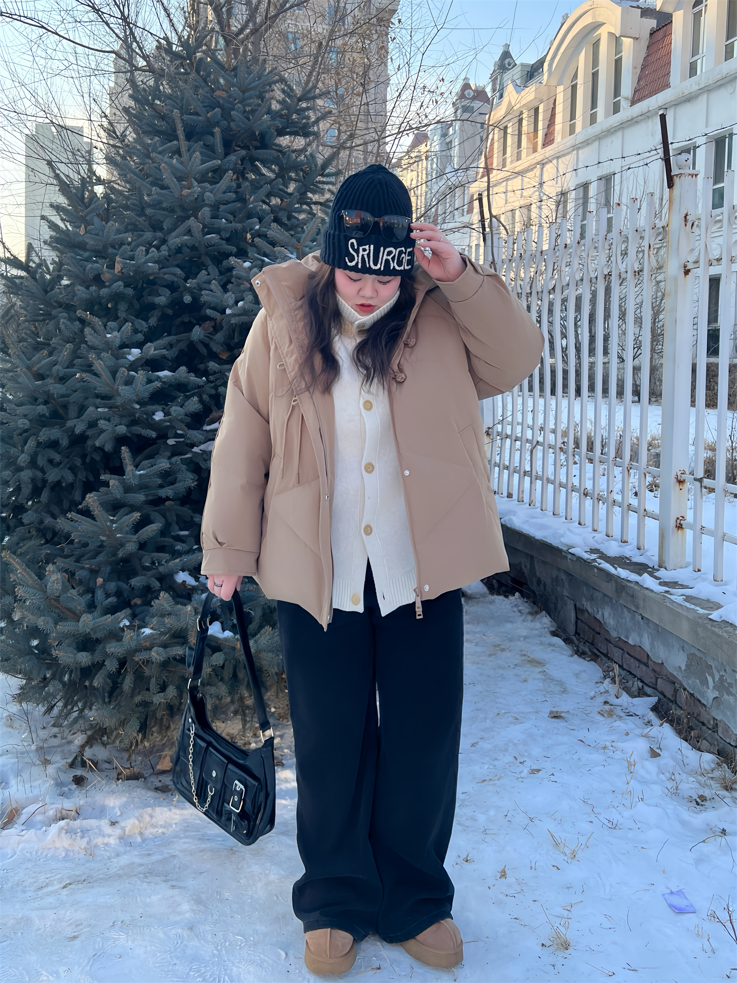 110kgPlus Size Women's Red down Jacket Animal Year Winter Thickeneded down Jacket