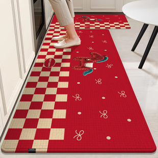 X厨房地垫防滑防油可擦免洗吸水吸油防水脚垫2025新款 高端地毯垫