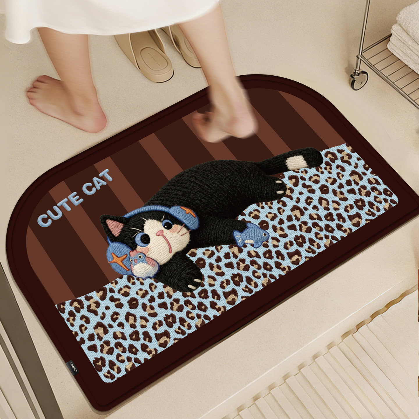 X浴室防滑地垫卫生间吸水脚垫硅藻泥厕所门口垫子洗手间专用地毯,居家布艺,家用脚垫,淘宝优惠券,粉丝福利购,淘宝优惠卷