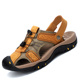软底防滑两用拖鞋 凉鞋 包头真皮登山运动休闲沙滩鞋 夏季 男两穿 男士