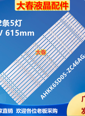 适用海尔65U1灯条65U2pro 12*5 RF-HE650009SF30-0501 A1背光灯