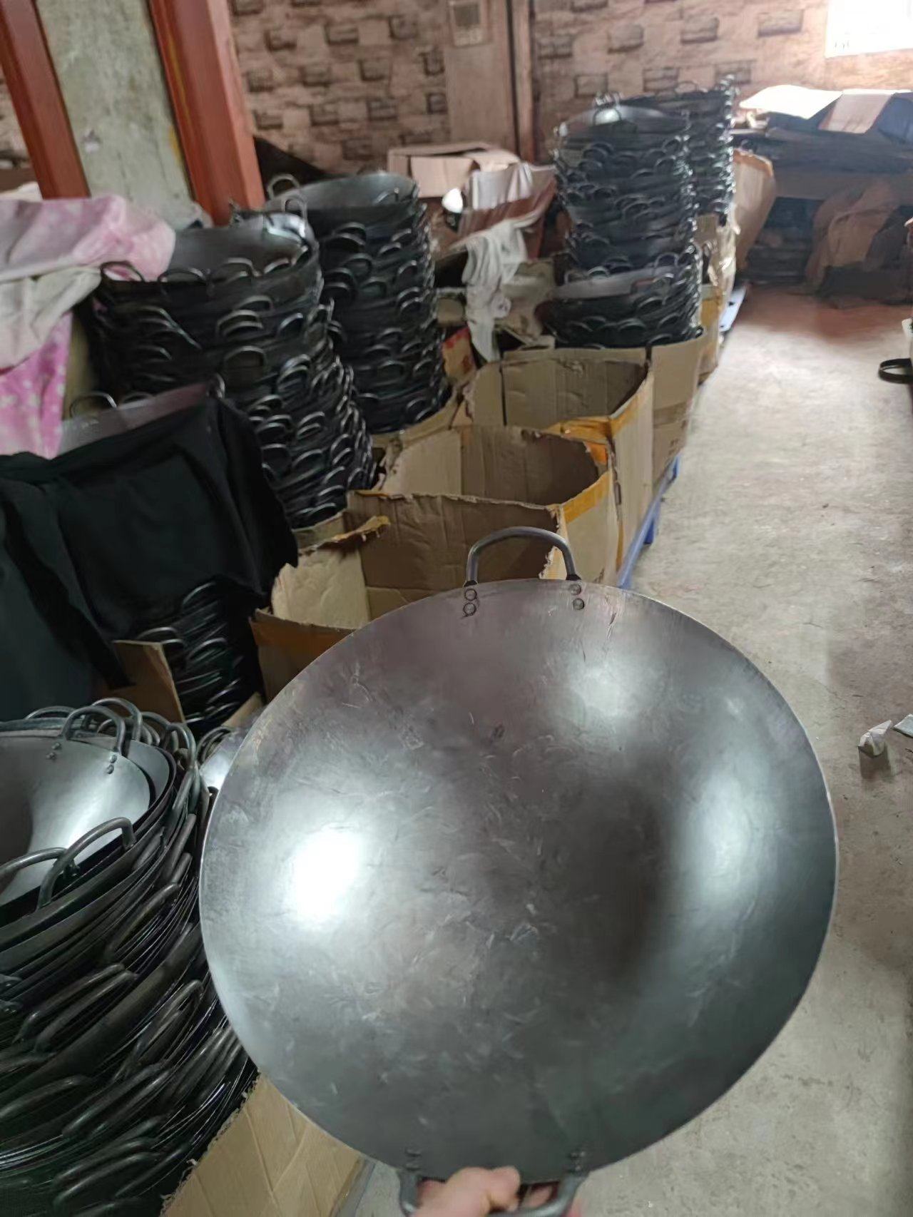 香港锅代购陈枝记铁锅熟铁锅无涂层炒锅熟铁厨房适用中式无油烟不