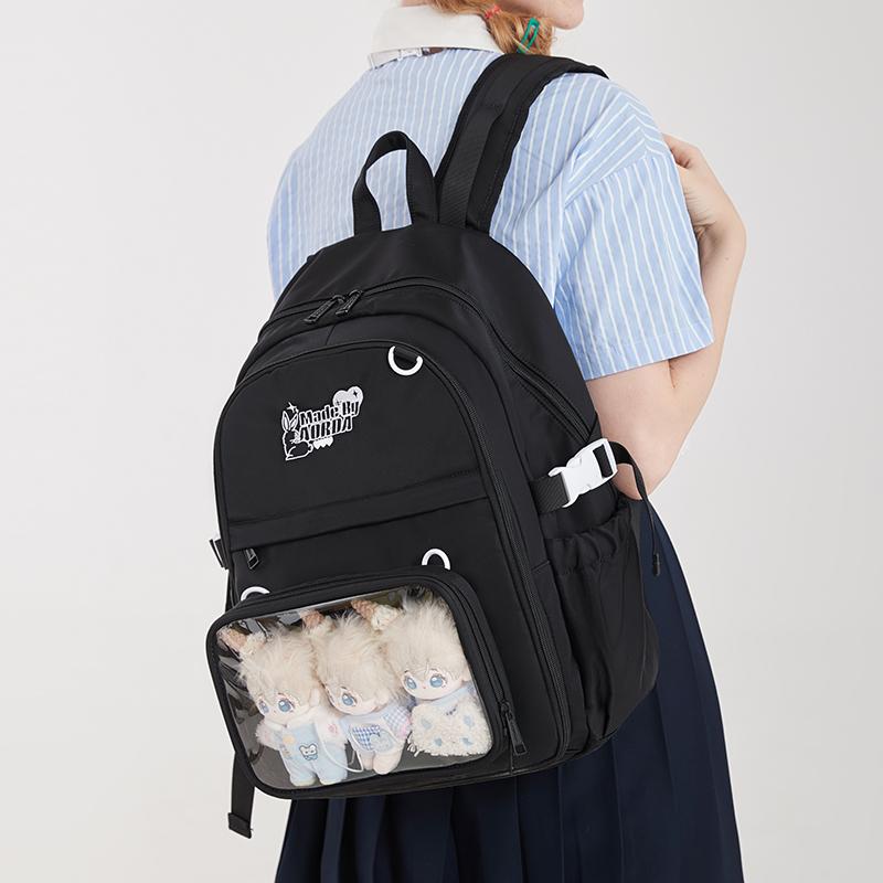 AORDA 可爱双肩包痛包大容量初中女生学生上学电脑日系二次元可爱