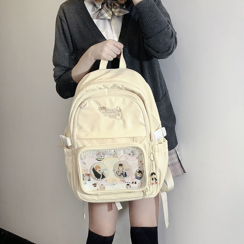 AORDA 原创追星二次元痛包吧唧双肩背包通勤痛书包大容量痛层娃包