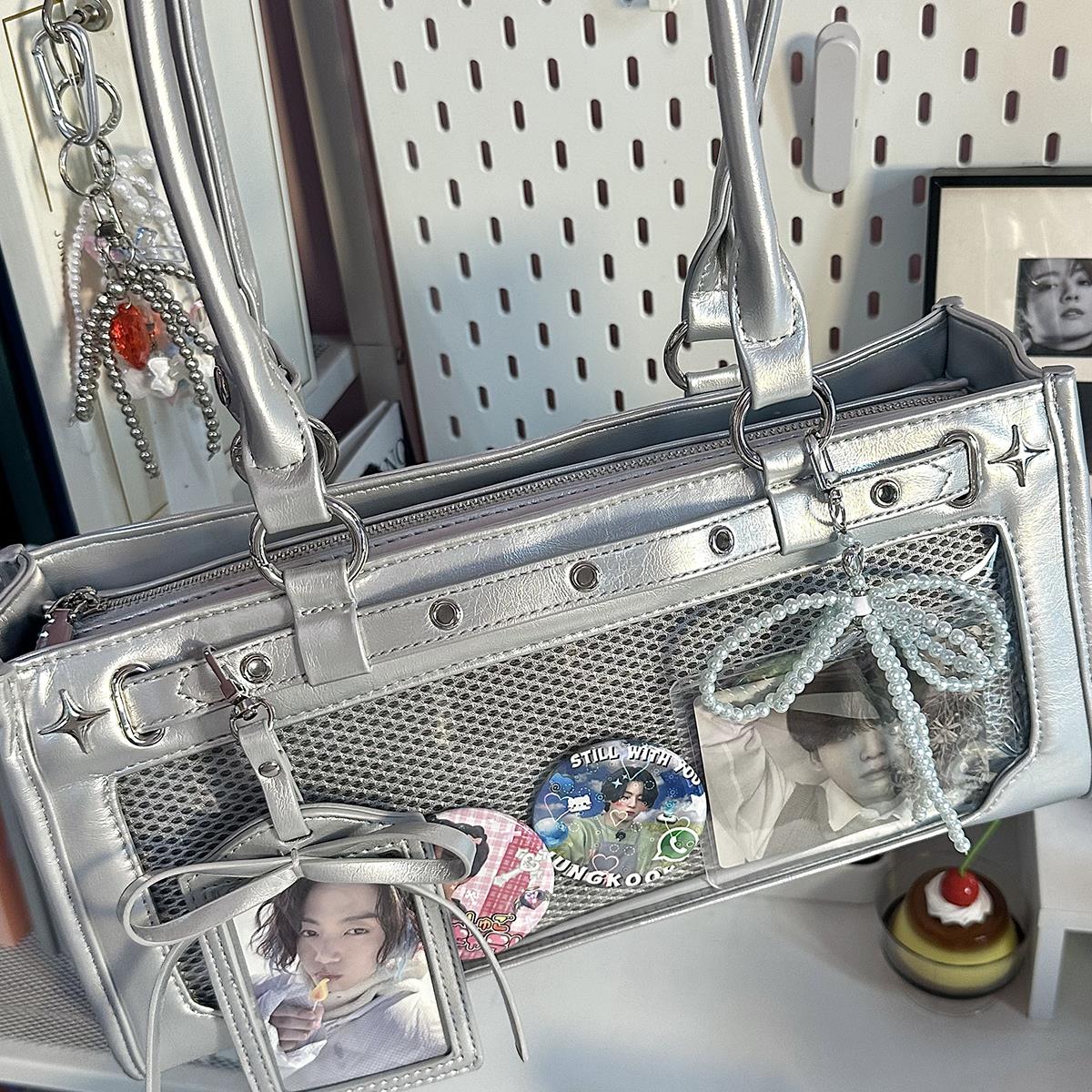 AORDA 三用小食量娃娃展示包二次元痛包女单肩斜挎学生党可爱娃包