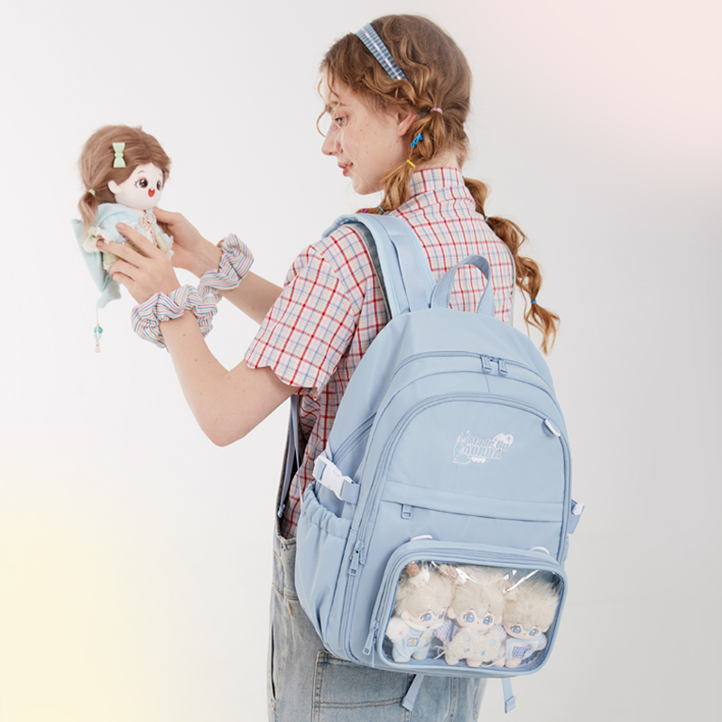 AORDA 可拆卸痛包双肩背包大容量书包初中女学生党二次元追星娃包