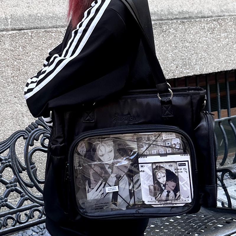 AORDA 痛包女小食量上课追星斜挎包社畜二次元托特三用双肩娃娃包
