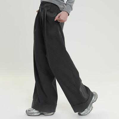 ProtectHeart高腰阔腿休闲裤