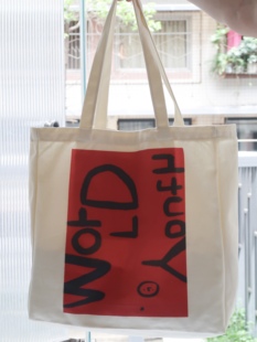 【世界/青年】房东的猫手绘印花单肩大容量原创帆布包