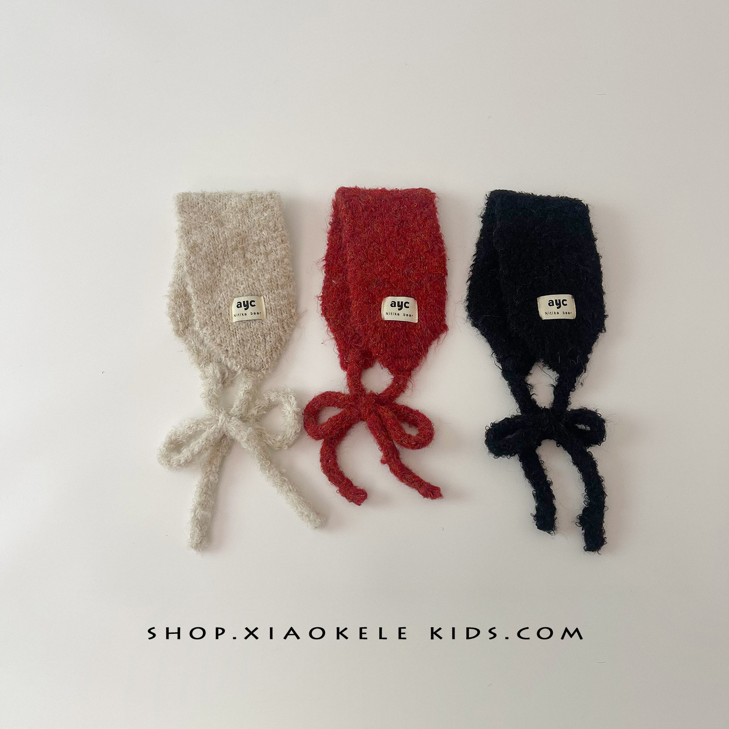 儿童耳罩韩版复古时尚小围巾