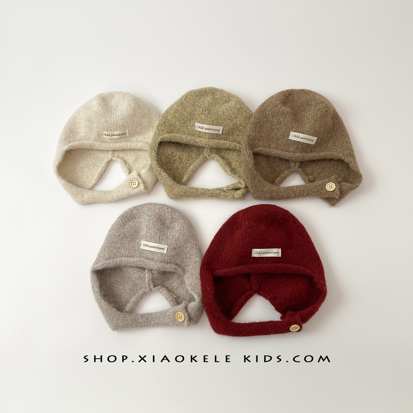 儿童帽子简约百搭秋冬保暖针织帽