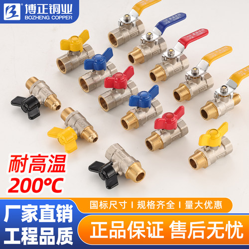 模温机注塑机导热油耐高温铜球阀