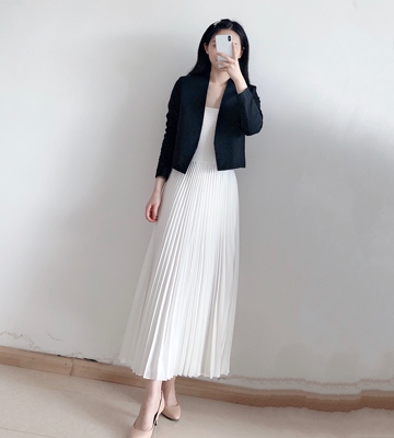 THEORY绍兴亚麻混纺无扣短款西装