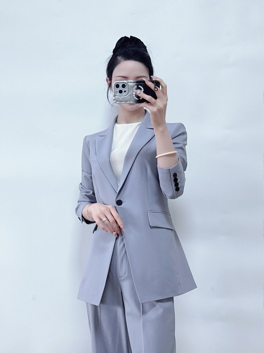 绍兴美代 Theory香芋紫一粒扣西装 直筒九分裤 连衣裙O021101R现0图片