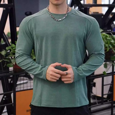 秋冬男士运动德绒加厚保暖长袖t