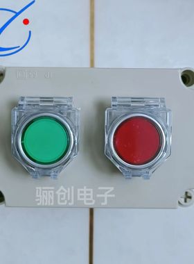 灰白色双孔事故按钮 ADA-H2  骊创供应拍前请咨询