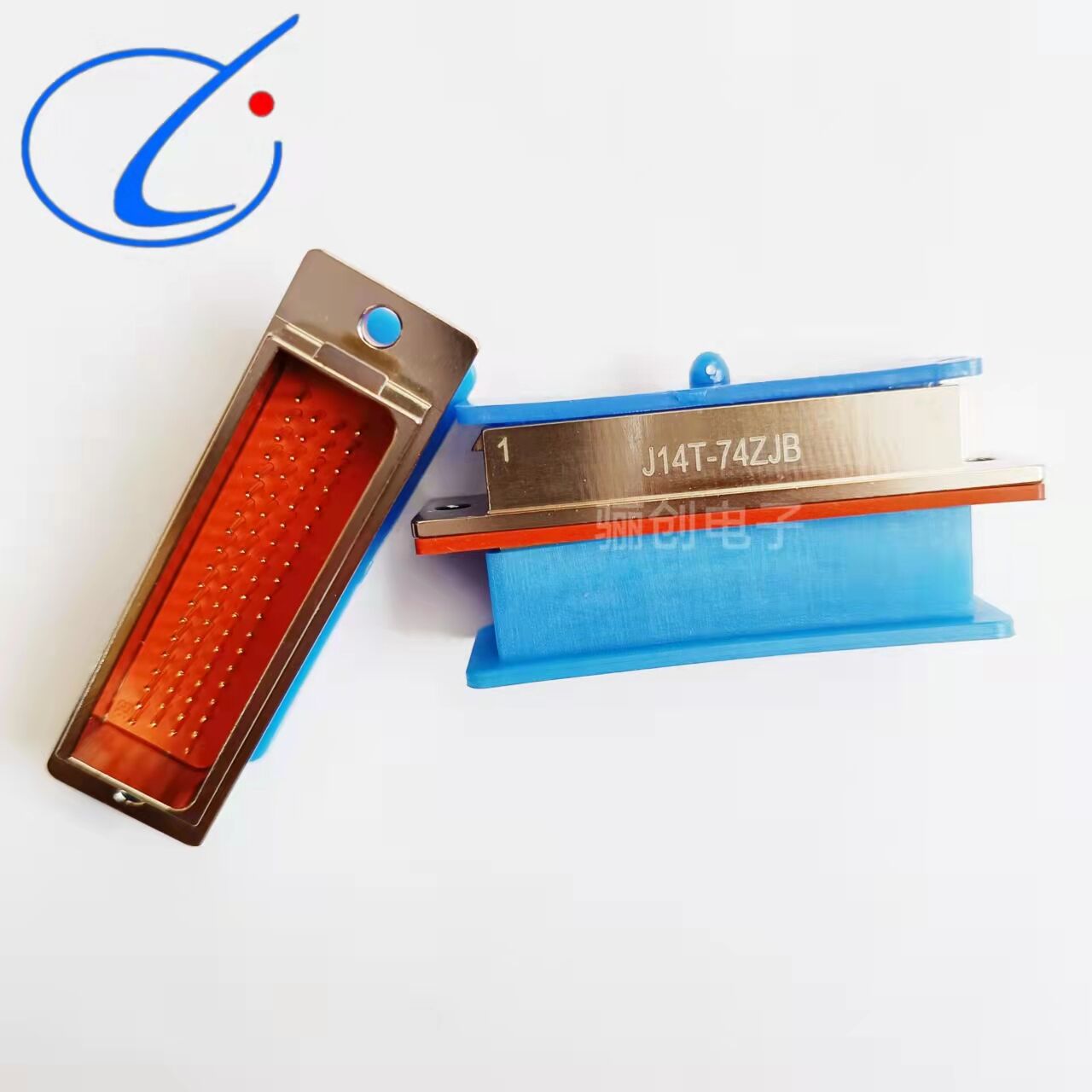 骊创矩形连接器 J14T-51TK   51芯插头电缆 接插件拍前咨询