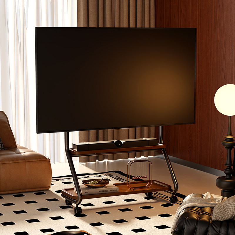 通用电视机可移动式落地支架带轮推车卧室客厅挂架55/65/75英寸