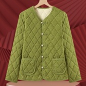 轻薄款 棉衣女冬季 洋气上衣中年妈妈秋冬装 大码 小棉袄 外套2024新款