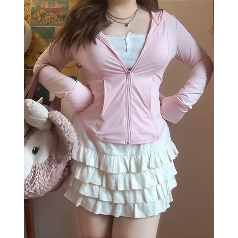 胖妹妹性感穿搭秋冬大码胖mm宽松遮肚上衣欧美辣妹显瘦包臀女装