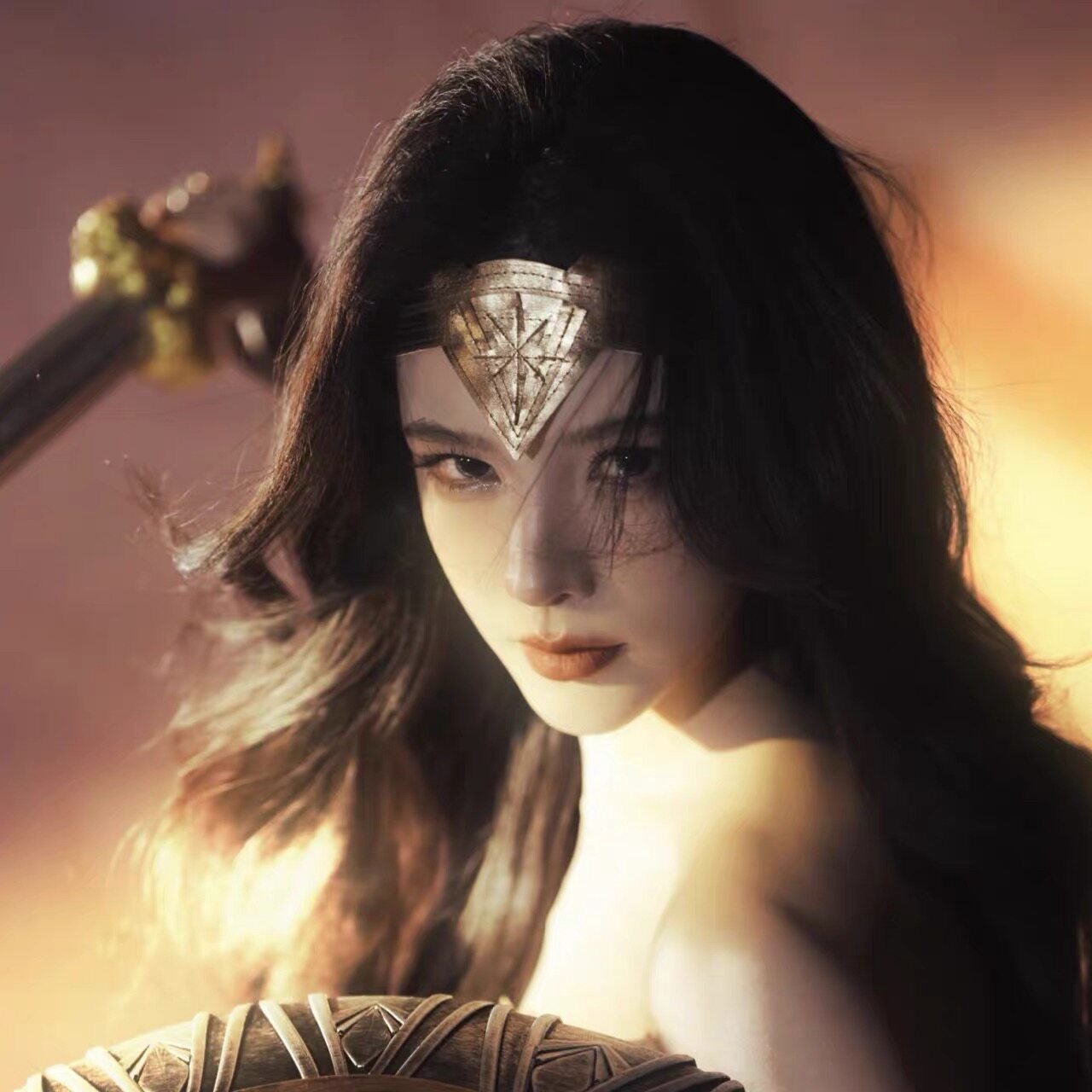 戴燕妮同款神奇女侠Cosplay服装头饰发箍成人儿童发带道具发饰