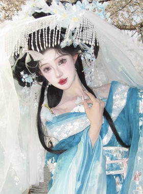 花间令同款汉服鞠婧祎帷帽流苏防晒唐古风舞蹈走秀帽子女斗笠幕篱