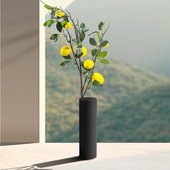 水泥花瓶干花仿真花器家用桌面摆件玄关客厅卧室酒店前台永生花瓶