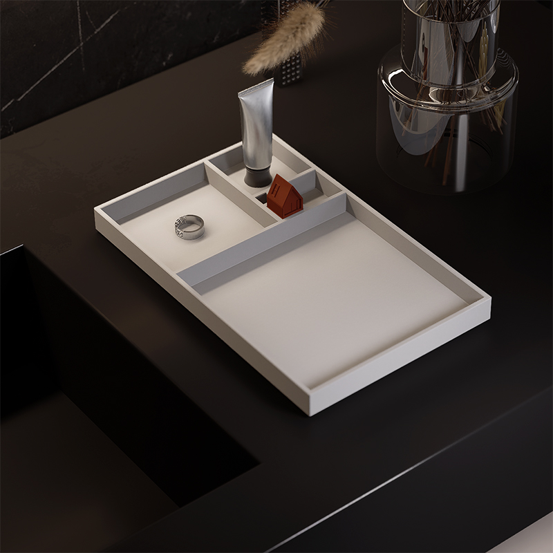 另一边水泥托盘创意收纳盘