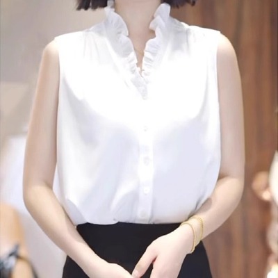 法式白色衬衫女士大码胖MM