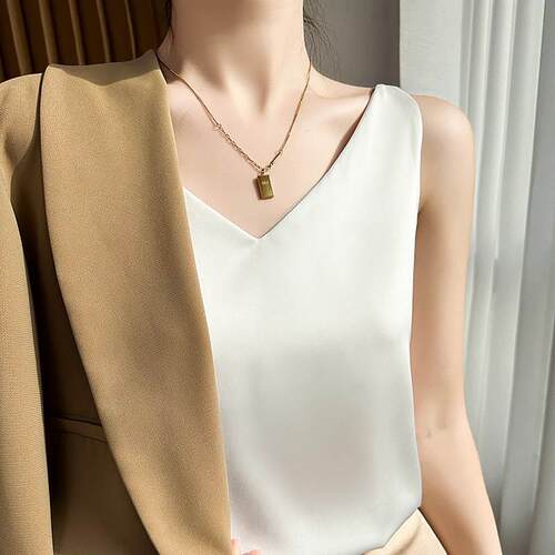 真丝吊带背心女西装内搭夏季