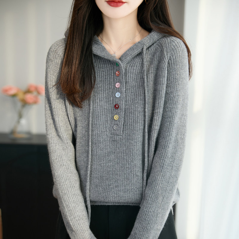 复古条纹圆领长袖针织衫女秋冬25新款宽松显瘦慵懒风毛衣套头打底,女装/女士精品,毛针织衫,淘宝优惠券,粉丝福利购,淘宝优惠卷