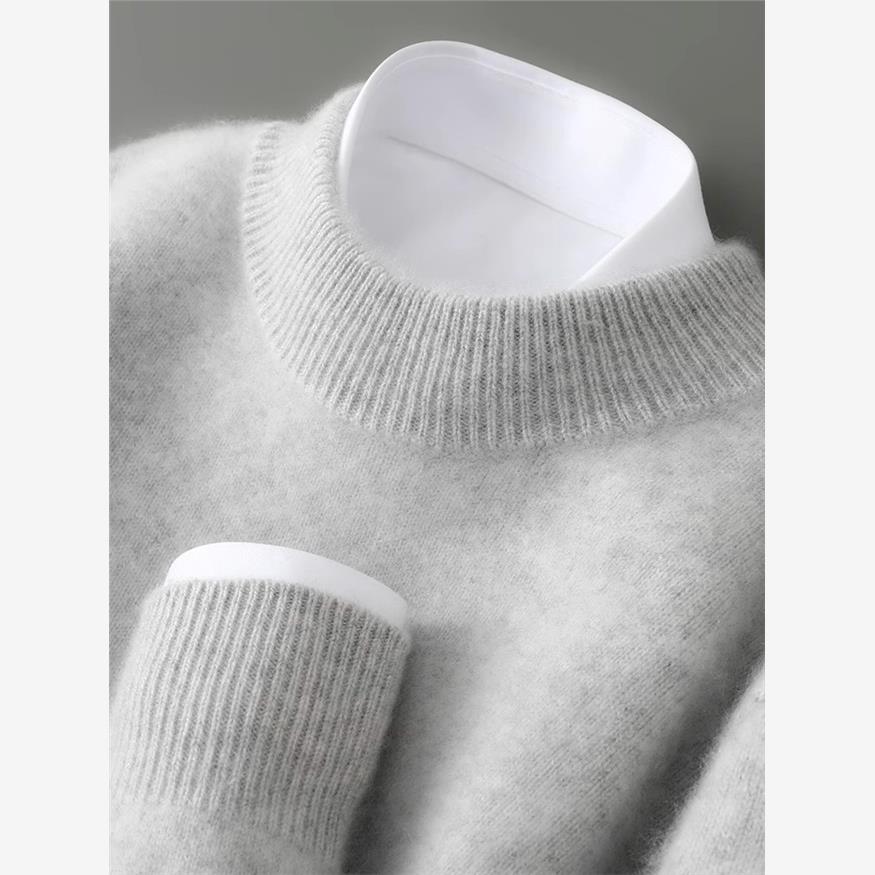 一线成衣纯山羊绒衫男半