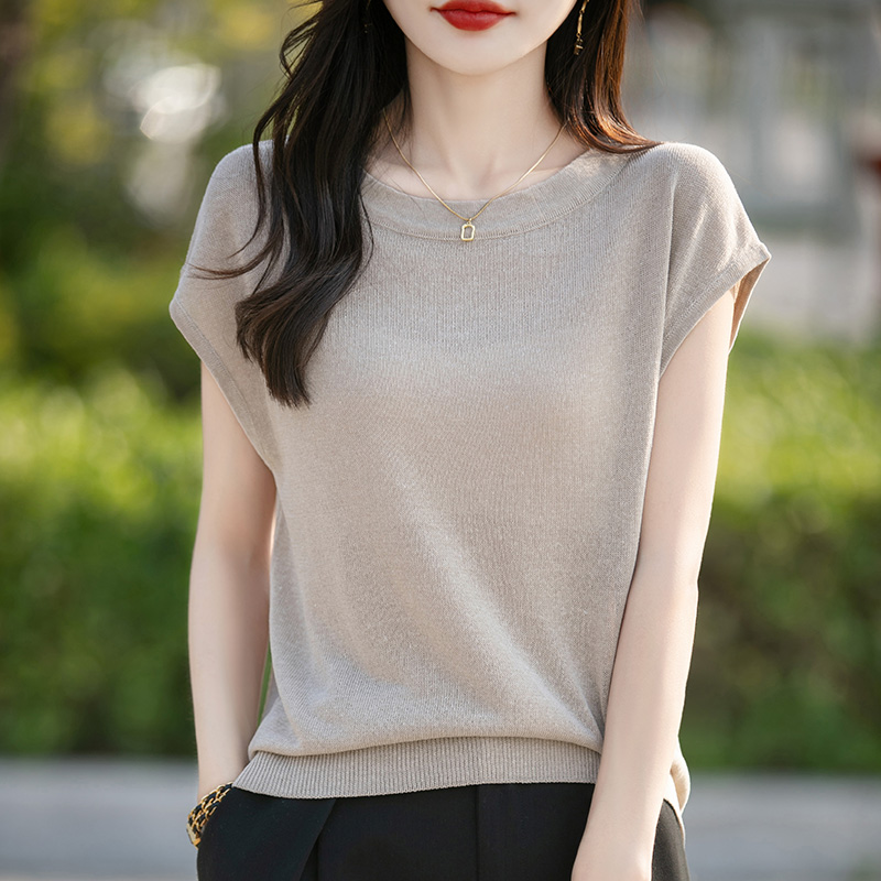 2025新款针织短袖女夏季