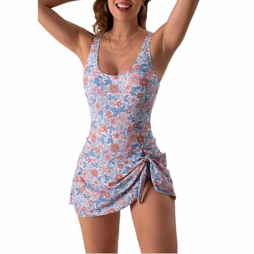 One Piece Swimdress Swimsuits for WomenTummy ControlSwim泳衣