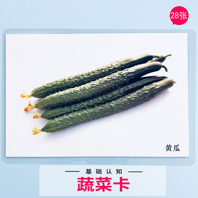 蔬菜名词 儿童早教认知卡片 语言发育迟缓自闭症唐氏康复训练教具