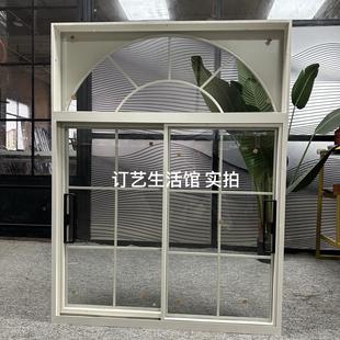 定制法式 复古推拉窗不锈钢门窗厨房阳台卫生间玻璃窗户平开上悬窗